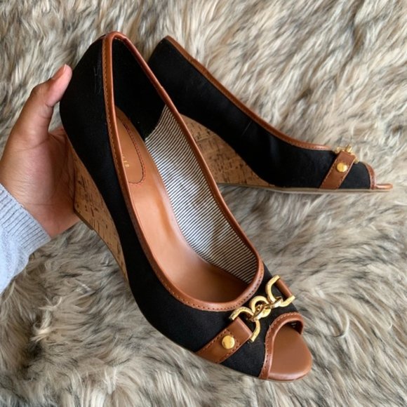 Tommy Hilfiger Cork Wedge Leather 10 - Picture 6 of 6